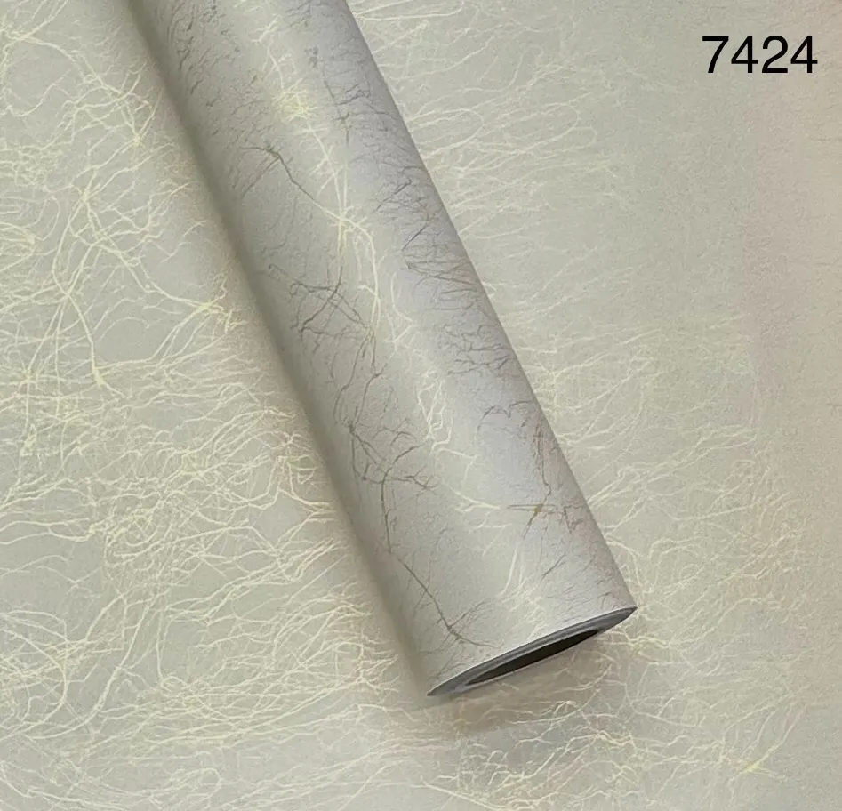 برچسب کمد و کابینت دکوری سفید رگه طلایی عرض ۶۰ سانتی کد 7424
