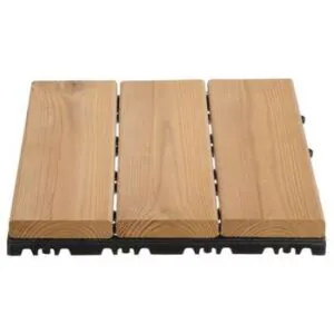 تایل ترموود 30*30 با چوب روسی ضخامت 19 میل و زیره پلاستیکی